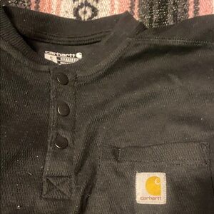Carhartt Black Button-Up Henley
